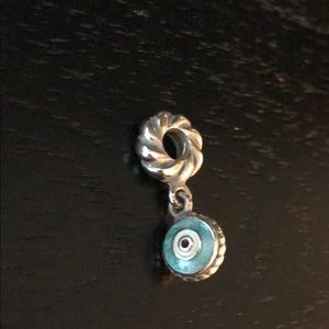 Authentic Pandora Evil Eye Enamel Dangle Charm
